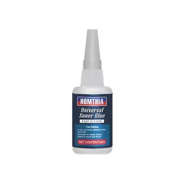 

50ML Uniglue Universal Super Glue, Strong Plastic Glue Gel Glue Ceramic Glass For Resin Metal