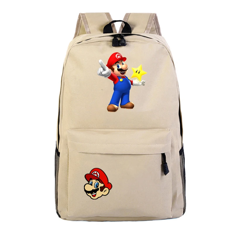 Fashion Hot Sale Super Mario Bags School Backpack Travel Shoulder Practicality Popular Pattern Schoolbag Teens School Bag