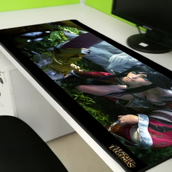 

Yuzuoan Big League of Legends Mouse Pad Notebook Creative Natural Rubber Gaming Locking Edge Mouse Mat 30x60cm40x90cm