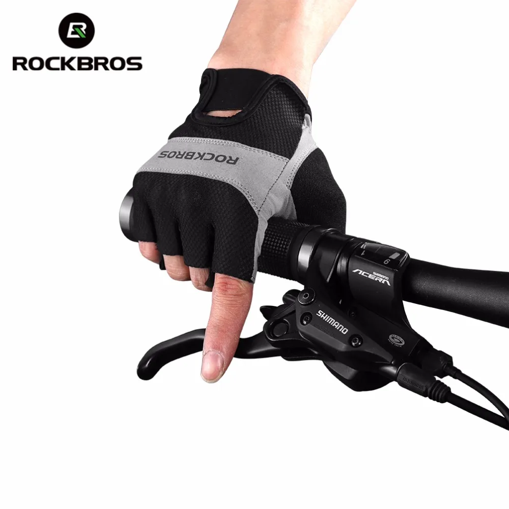 ROCKBROS перчатки для велоспорта, короткие велосипедные перчатки, дышащие перчатки для горной дороги, мужские спортивные перчатки, одежда для велоспорта унисекс