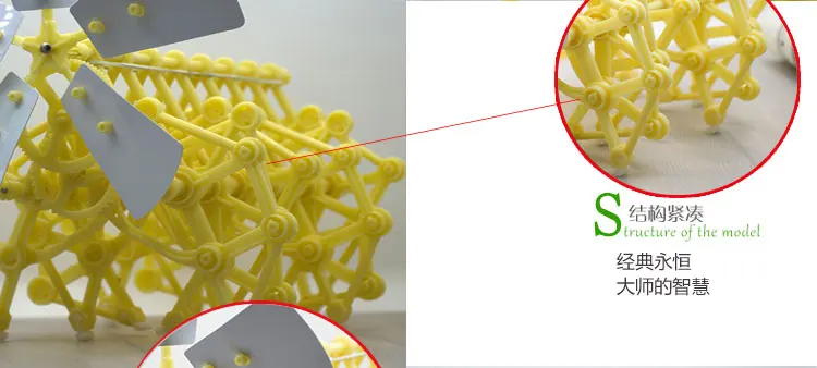 Новые творческие головоломки ходьба 3D DIY сборка strandbeest мощная модель ветросиловой комплекты ходунков робот игрушки Дети Мальчики Подарки