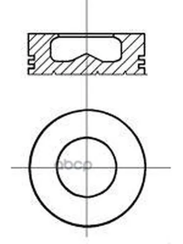 Поршень Двс Fiat Ducato 2.3jtd =88 2.5x2x2.5 0.4 02 NURAL арт. 87-138006-00