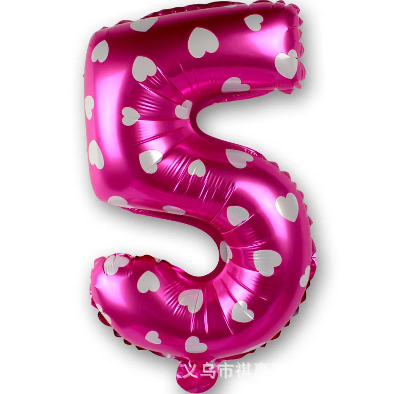 Воздушный шар из фольги 40-дюймовый с цифрами воздушный шар из фольги партия брак дом украшения ко дню рождения розового цвета; большие размеры 40-дюймов с оцепенелый
