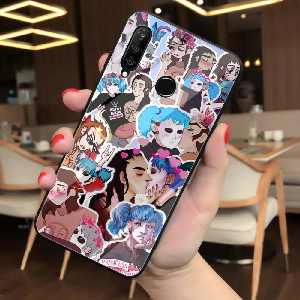Lavaza Салли лицо игры закаленное стекло мягкий чехол для Huawei Honor 8x9 P Smart mate 20 P10 P20 P30 Lite Pro Чехол - Цвет: TG11
