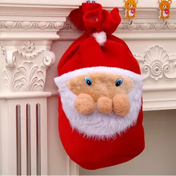 

Christmas Santa Claus Candy Gift Storage Bag Xmas Tree Home Decoration C90E