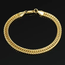 Высокое качество классического золотого цвета ручной цепи хип хоп рок унисекс браслет панковские шармы модные драгоценные аксессуары для женщин и мужчин