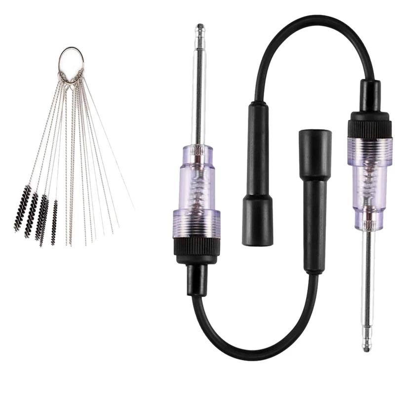 

Ignition Tester Carburetor Cleaner Kit 6-12V Pick Up Coil Armature Diagnostic Detector Tool for Automotive Car Lawnmower Interna