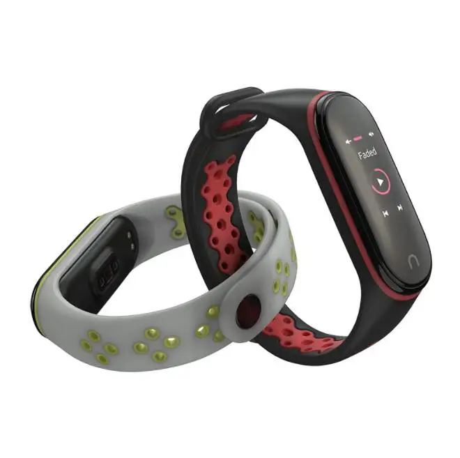 10 шт./упак. для Mi Band 4 ремешок Спортивные наручные браслет Xiaomi Mi band 3 силиконовый наручный ремешок аксессуары