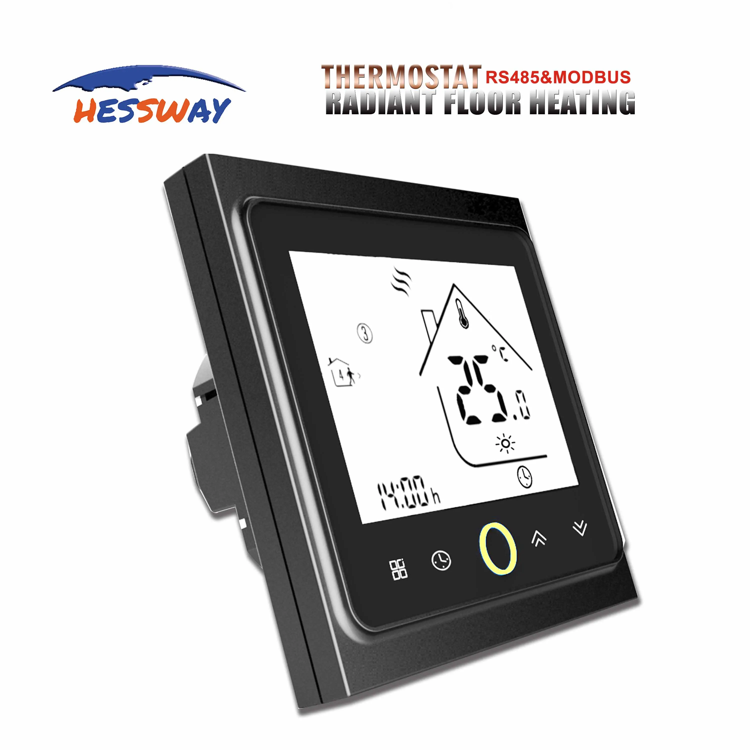 Пульт дистанционного управления температурой HESSWAY Сенсорный Термостат RS485 и MODBUS