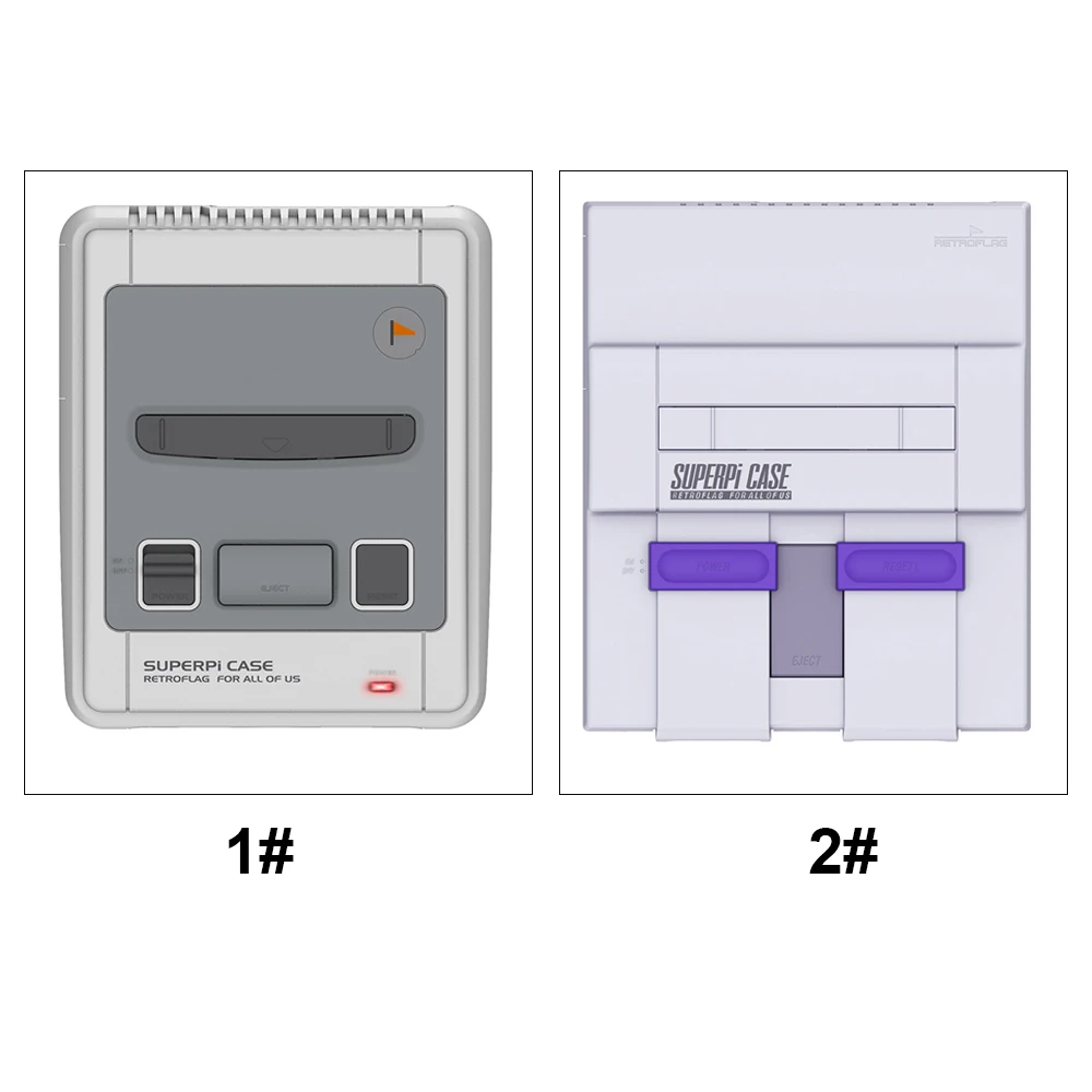 Retroflag SUPERPi Caso per Raspberry Pi 3B + 2B 3B Edizione Deluxe Cassa Sicuro Linterruttore di Arresto di Alta Qualità ABS materiale