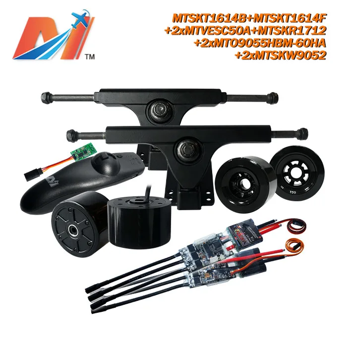 ^Cheap Maytech (9pcs 10%OFF) motorized skateboard motor kit 90mm 36V hub motor dual motor combo