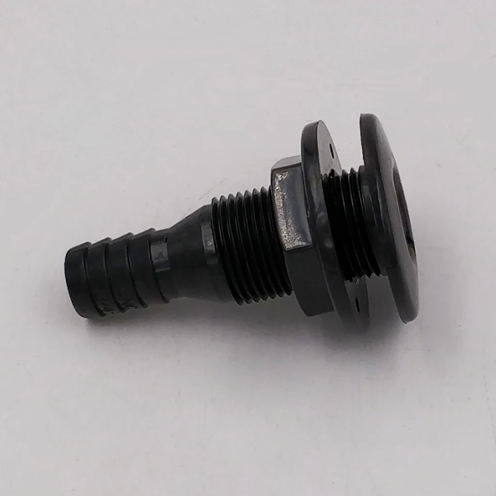 New Boats Accessories/Parts ABS Plastic Thru Hull Connection Fitting 3/4 Inch Hose with Stainless Steel Covered