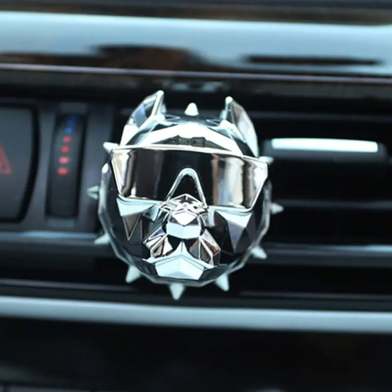 

Bulldog Fashion Car Air Freshener Perfume Clip Automatic Aroma Diffuser Ventilation Purifier Accessories