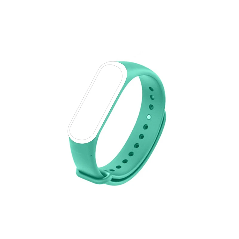 Смарт-браслет Аксессуары Браслет замена новые спортивные часы ремешок для Xiaomi Mi 4 смарт-Браслет замена силиконового запястья - Цвет: 09 green white