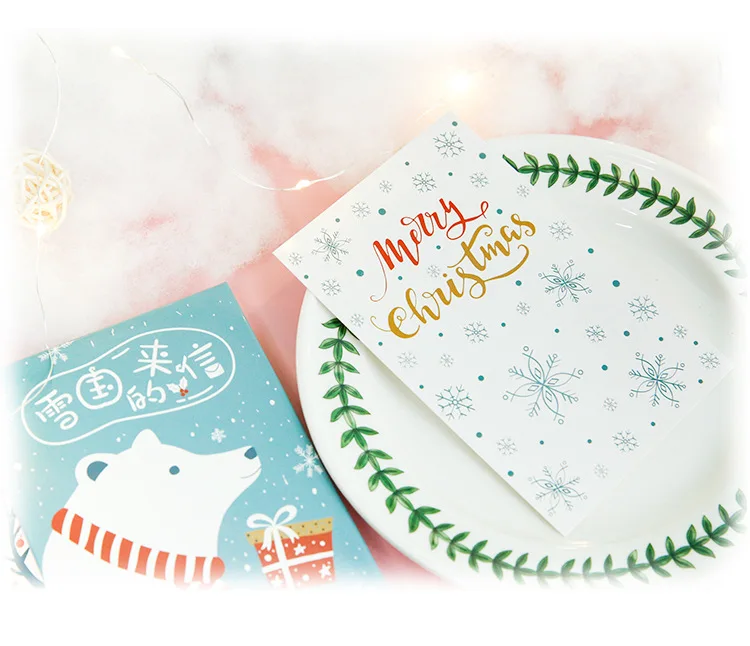 30 шт./компл. открытка merry Christmas/поздравительная открытка/открытка для сообщений/подарок на Рождество и год