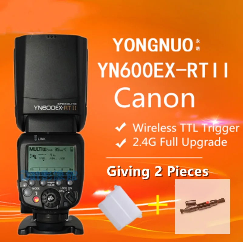 YONGNUO YN600EX RT II Авто TTL HSS Вспышка Speedlite + YN E3 контроллер триггер для Canon 5D3 5D2 7D Mark 6D 70D 60D