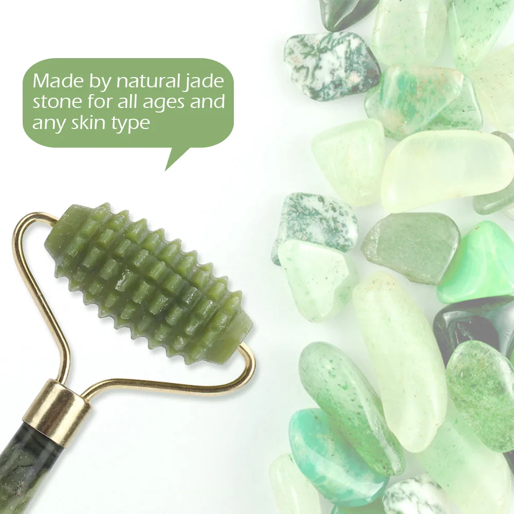 5 Styles Natural Jade Roller Face Lifting Massager Jade Stone Quartz Facial Roller Beauty Massage Tools For Face Eye Neck Care