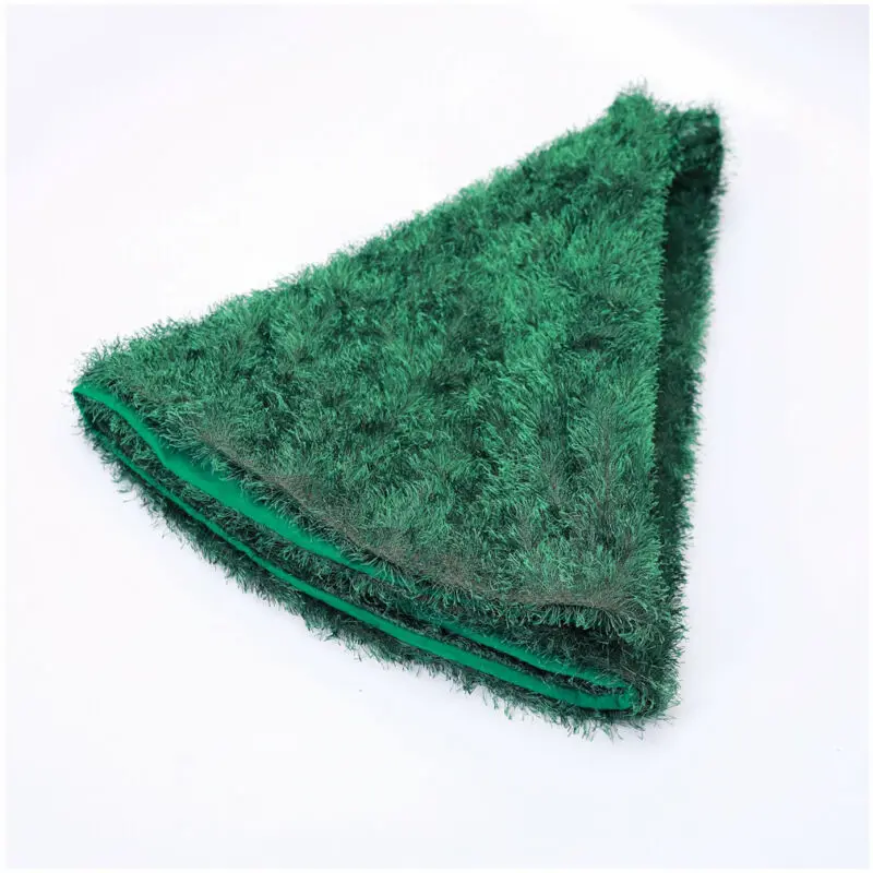 1 PC Green plush Christmas tree skirts fur carpet Christmas decoration for home natal natal tree skirts New Year decorations