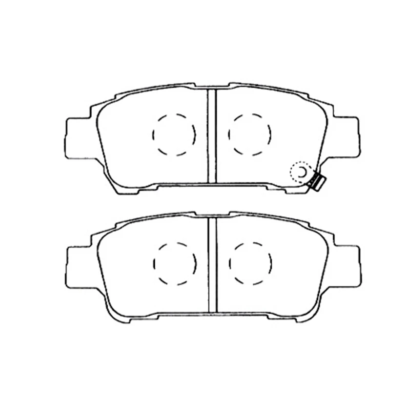 AKEBONO Колодки тормозные дисковые задние ПОДХОДЯТ ДЛЯ Toyota Alphard(10), Estima(_R30/_R40) AN-639WK