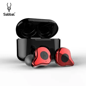 Red Sabbat E12 Ultra Tws беспроводные s Bluetooth наушники 5,0 Hi-Fi стерео беспроводные наушники спортивные водонепроницаемые наушники чехол для быстрой зарядки - Цвет: Red