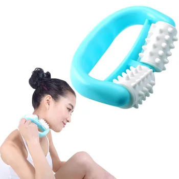 

1 pcs Blue D Type Fat Control Manual roller massager slimming Leg Abdomen Legs Neck Buttocks Fast Anti Fatigue