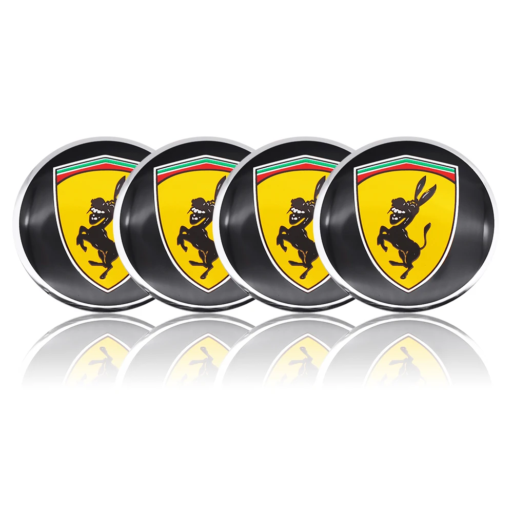 4pcs-Donkey-Car-Steering-tire-Wheel-Center-sticker-Hub-Cap-Emblem-Car-styling-accessories-Fit-For