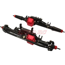 RC 1/10 грузовик с ЧПУ сплав сборные оси передние+ задние Для осевой WRAITH RR10 RC Рок Гусеничный автомобиль