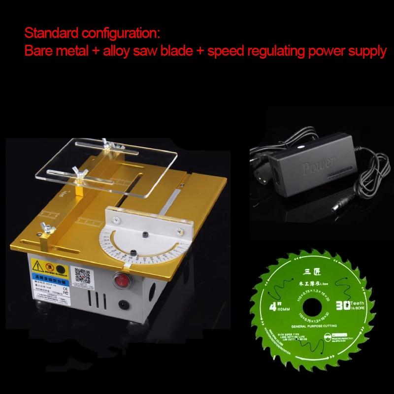 US $50.35 Mini Multifunction Table Saw Handmade Woodworking Bench Lathe Electric Polisher Grinder DIY Model Cutting Saw 7000RPM B12 Chuck