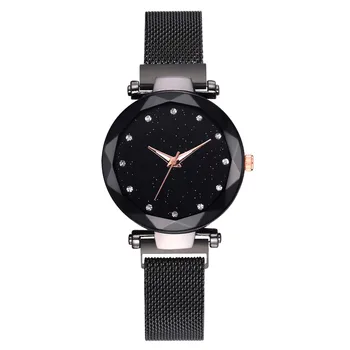 

Watch Women Starry Sky Wristwatch Casual Quartz Mesh Belt Bracelet Watch Analog Wrist Watch zegarek damski relogio feminino