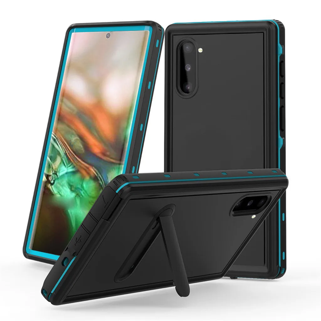 B Для samsung GALAXY Note10 6,3 дюймов Водонепроницаемый чехол с подставкой несколько защита от снега пыли долговечность - Цвет: B