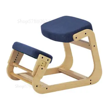 

Children's posture kneeling chair solid wood adult computer correction kneeling chair primary and secondary school writing chair