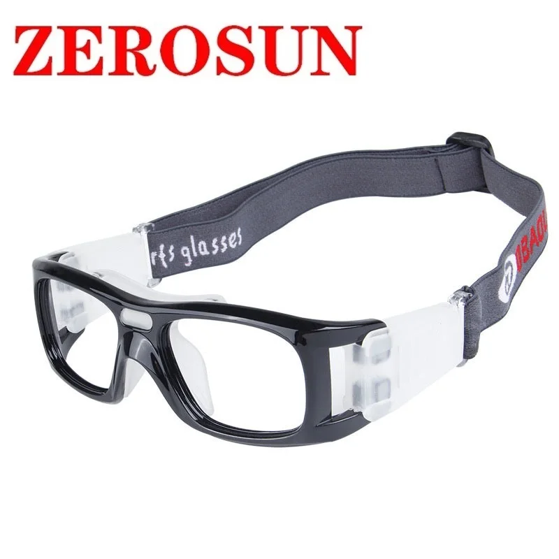Zerosun, спортивные очки, оправа для мужчин и женщин, баскетбольные, футбольные очки, очки для мужчин, анти-взрывные очки для выпускника, близорукость - Цвет оправы: shiny black