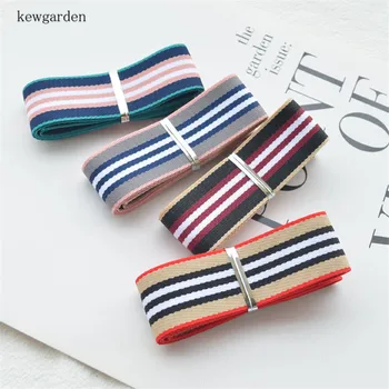

Kewgarden Stripe Polyester Cotton Ribbons 38mm 25mm 1" 1.5" Handmade Tape DIY Bow Hair Clothing Accessories Webbing 10 Yards