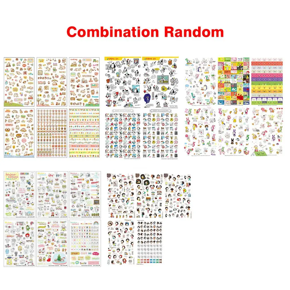 

Lovely Cartoon Diary Stickers Kawaii DIY Scrapbooking Decoration Stationery Sticker Pack School Supplies
