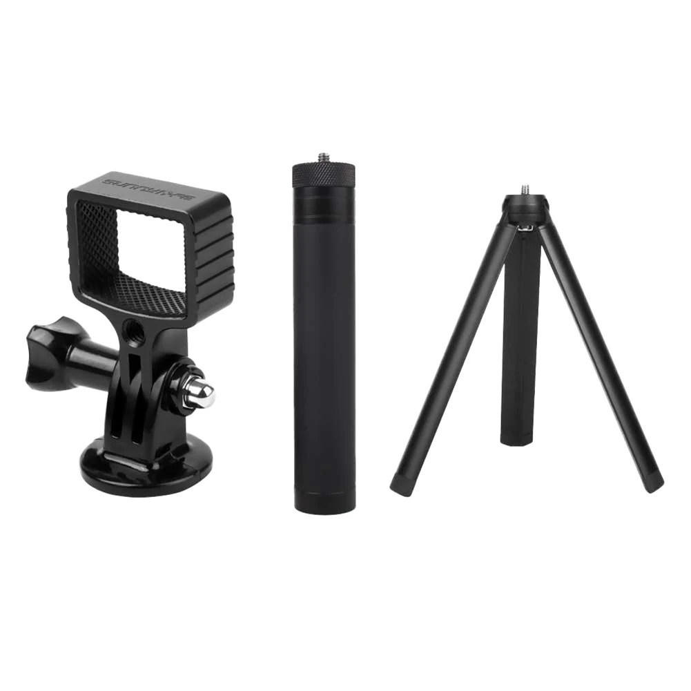 Красный Портативный Sunnylife Osmo Карманный Алюминиевый адаптер Набор для крепления штатива удлинитель палка для селфи 11 - Цвет: Красный