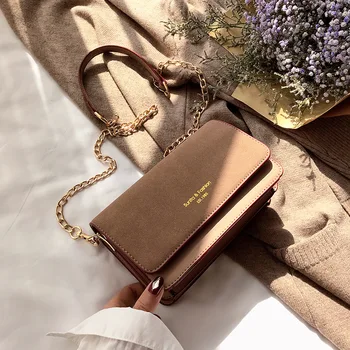 

2020 Bags For Women Brand Original Design Handbag Single Shoulder Leaning Chain frosted Bag