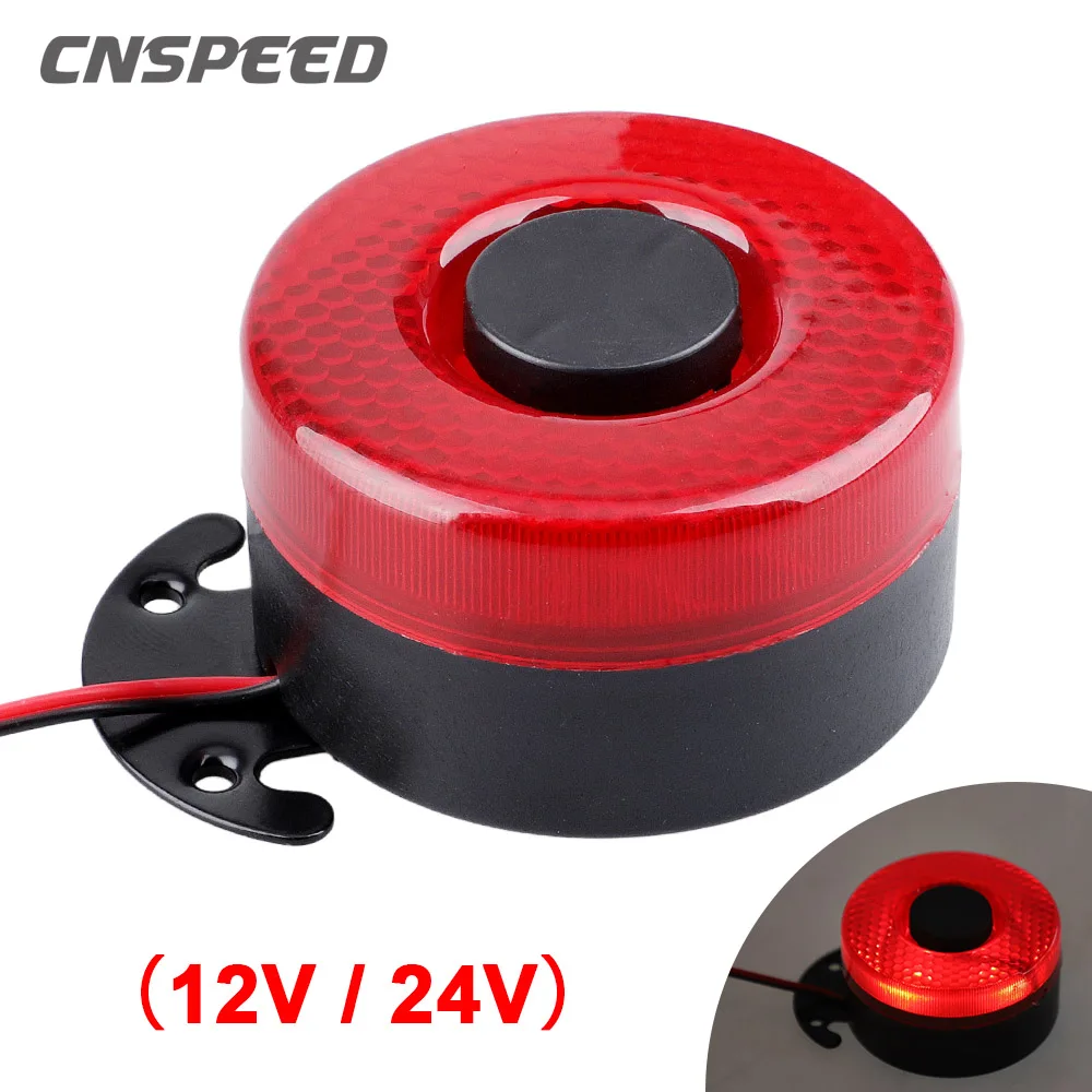 DC 12V-24V 105dB Beep Reverse Beeper Air Horn Warning Siren Sound Signal Backup Alarms Horns With Red LED for Car Boat Truck | Автомобили