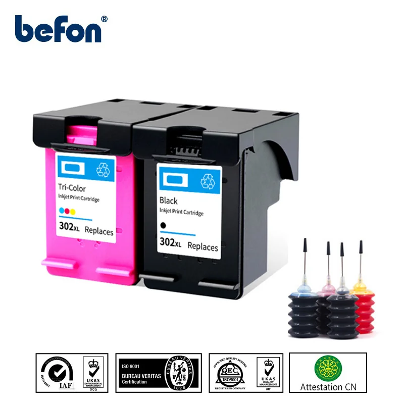 Befon Compatible Hp 302 Hp302 Xl Ink Cartridge For Deskjet 1110 1111