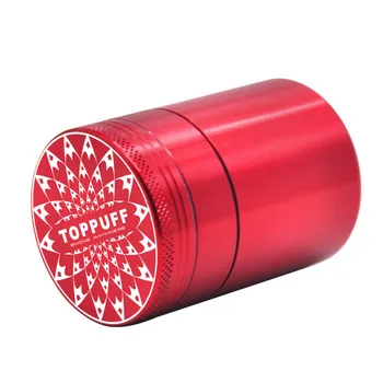 

TOPPUFF Metal Smoking Accessories 50mm 3-Piece Aluminum Grinder, Metal Herbal Grinder With Air-Tight Tank