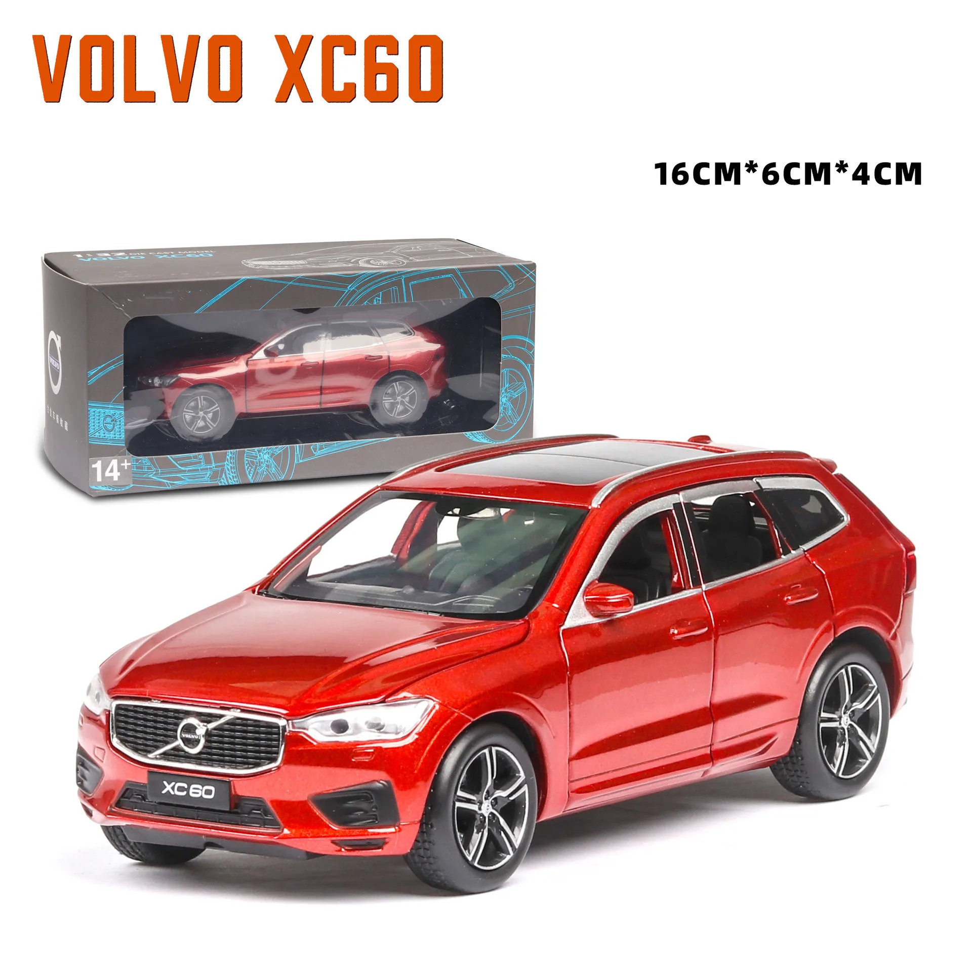 1:32 Новинка Volvo XC60 амортизация литья под давлением модель автомобиля игрушка джип для детей Подарки для мальчиков девочек