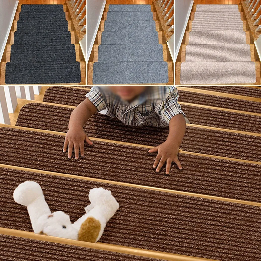 1Pcs Stair Tread Carpet Mats Floor Mat Door Step Staircase Non-Slip Household Pad Protection Pads Home Decor | Дом и сад