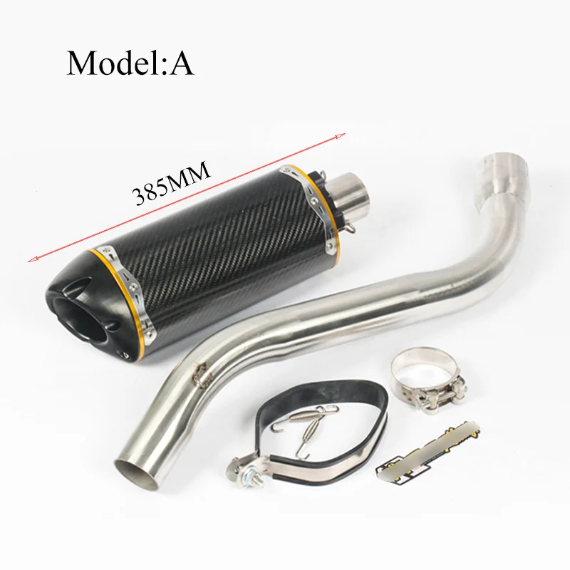 

Motorcycle Exhaust Muffler Tail Pipe Middle Mid Link Pipe Whole Set Exhaust Tube For Suzuki GSXR1000 K7 K8 2007 2008 Scooter ATV