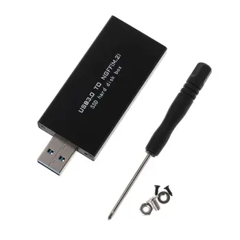 

USB3.0 to NGFF Enclosure External NGFF M.2 SSD to USB 3.0 Case for M.2 NGFF B B+M Key 2242 42MM SSD Adapter