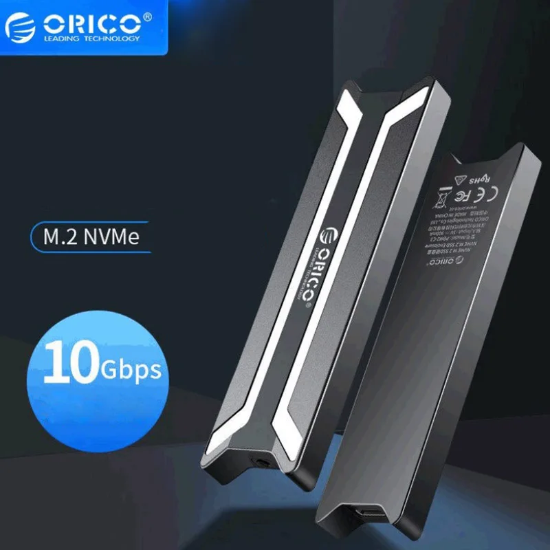 NVME M.2 чехол для внешнего SSD твердотельный накопитель поддерживает протокол ускорения UASP и инструкции по обрезке 10 Гбит/с высокоскоростной