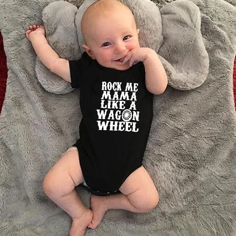 Funny Letters Print Newborn Baby Bodysuit Cotton Short Sleeve Baby Boy Girl Onesies Jumpsuit Body Baby Infant Rompers Clothes