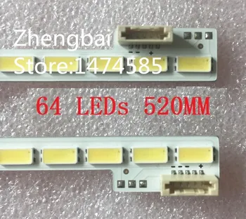 

Beented original New 2 PCS*64 LEDS 520mm 48"LED strip SLED 2011SGS48 7030 64 L REV1.0 for LJ64-03260A LTA480HN01 LED48K510G3D
