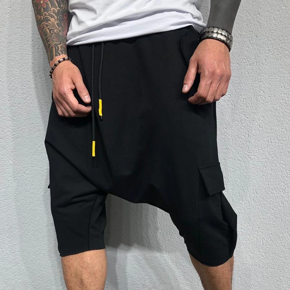 bombachos para hombre, pantalón ajustable, microelástico, mezcla de algodón suave, entrepierna baja, Cargo, verano, 2021, 2XL|Pantalones cortos| - AliExpress