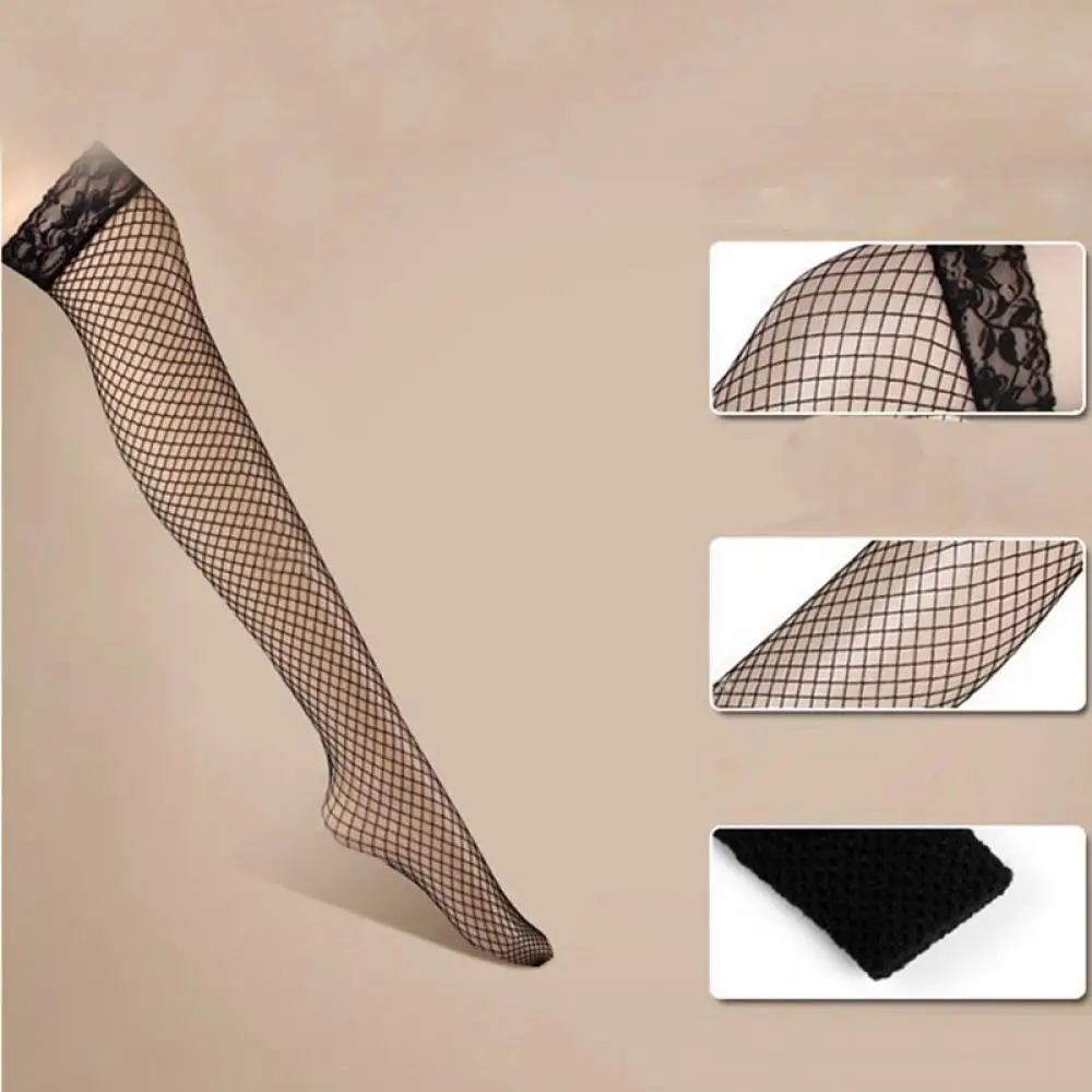 Новое поступление однотонные чулки женские сексуальные высокие сетчатые