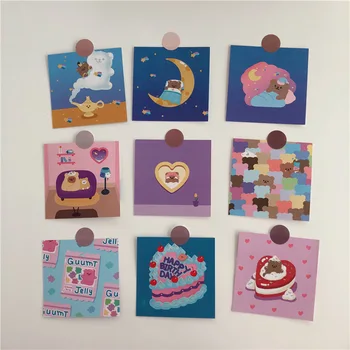 

Korea Catoon Cherry Bear Double-sided Graph Decorative Card Handbook Mobile Phone Decoration Wall Sticker Photo Props Stationery