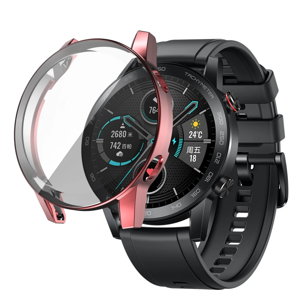 Durable TPU Protective Shell Case with Screen Protector for Huawei Honor Magic Watch2 46mm – Premium Watch Accessory